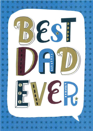 Picture of BEST DAD EVER CARD